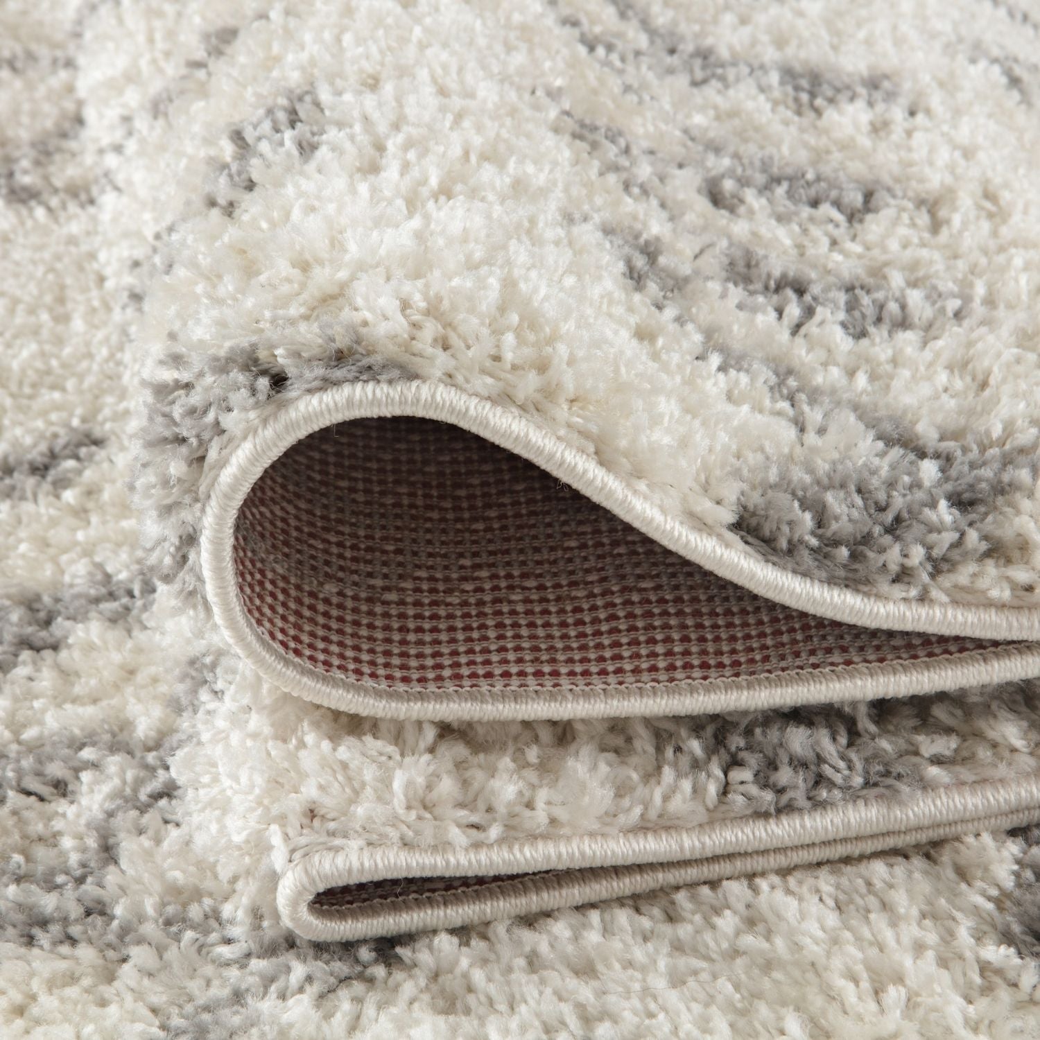 Moroccan Ivory Grey Shaggy Rug | 900 - PN Home