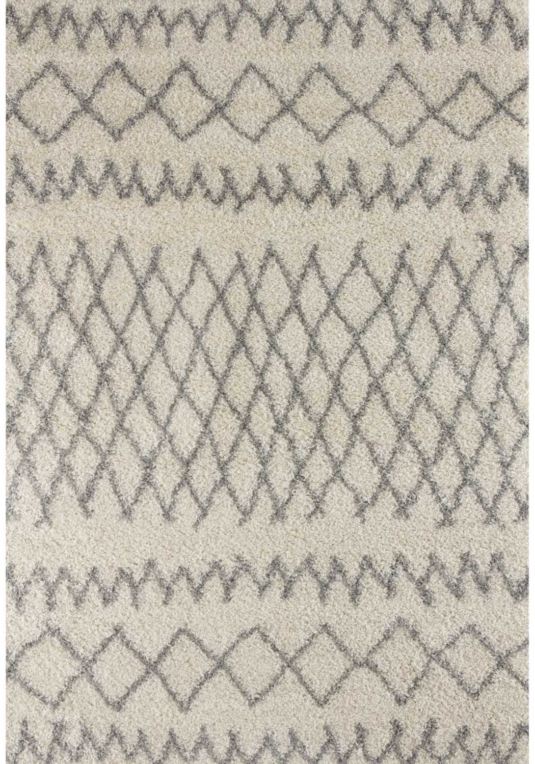 Moroccan Ivory Grey Shaggy Rug | 900 - PN Home
