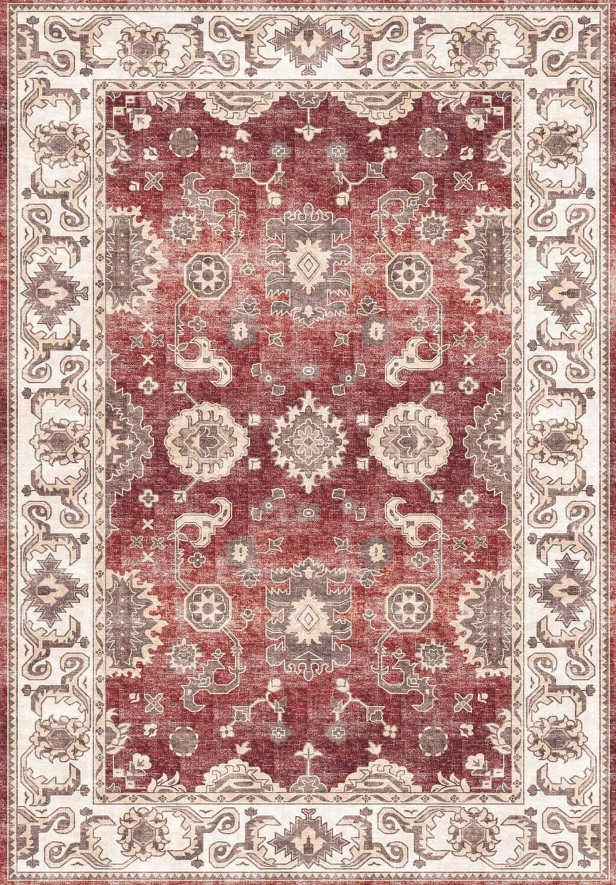 Jasru Vintage Washable Rug - PN Home