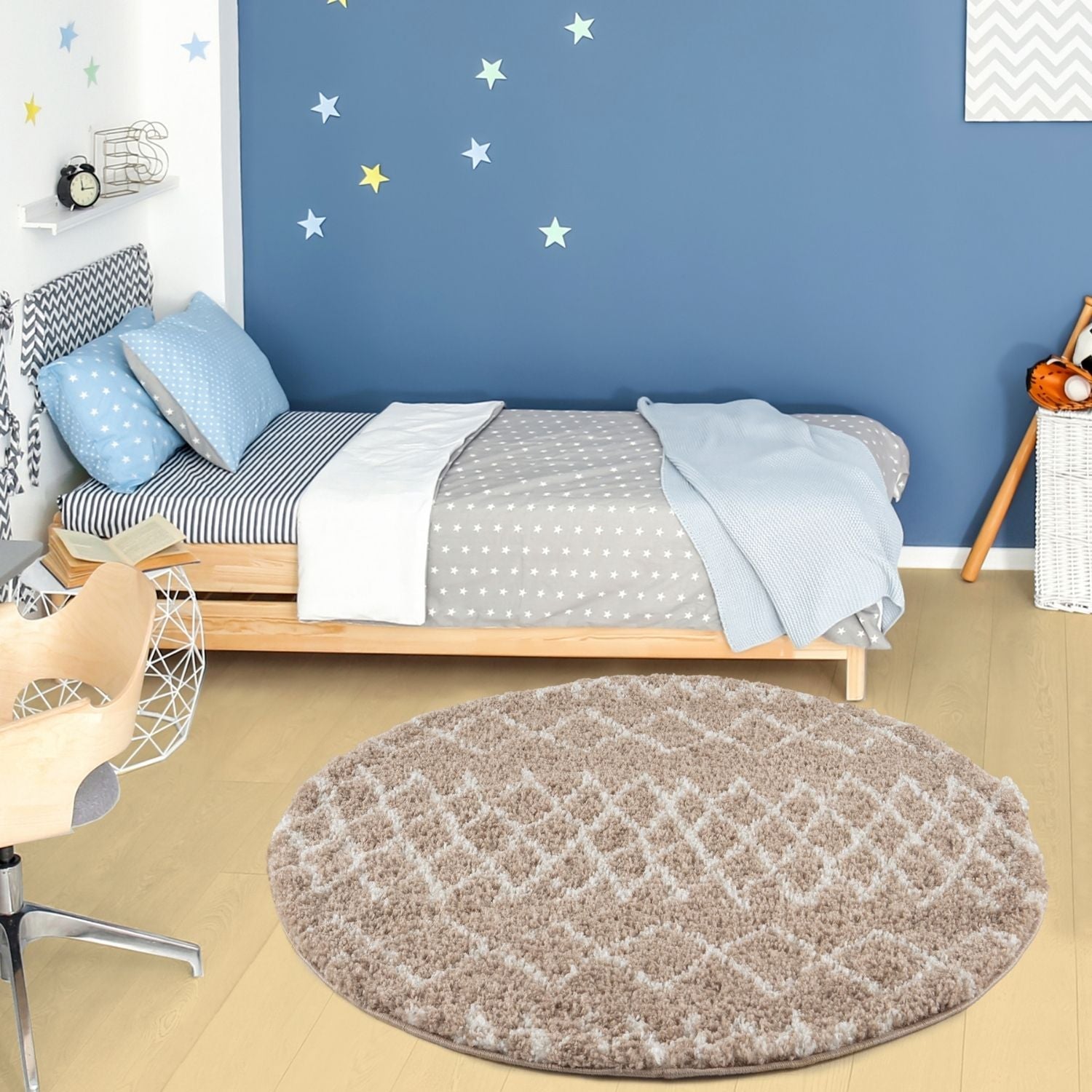 Moroccan Beige Shaggy Rug | 920 - PN Home