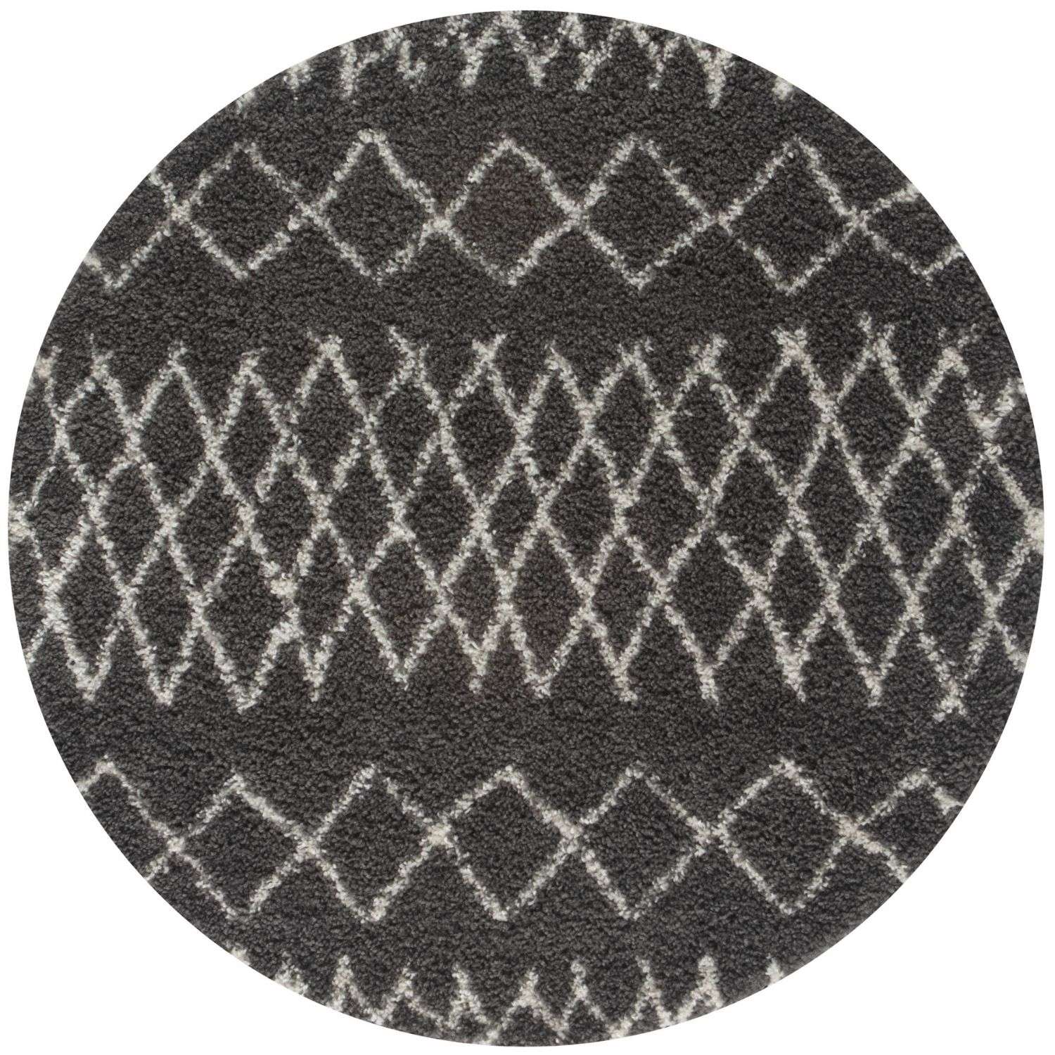 Moroccan Dark Grey Shaggy Rug | 940 - PN Home