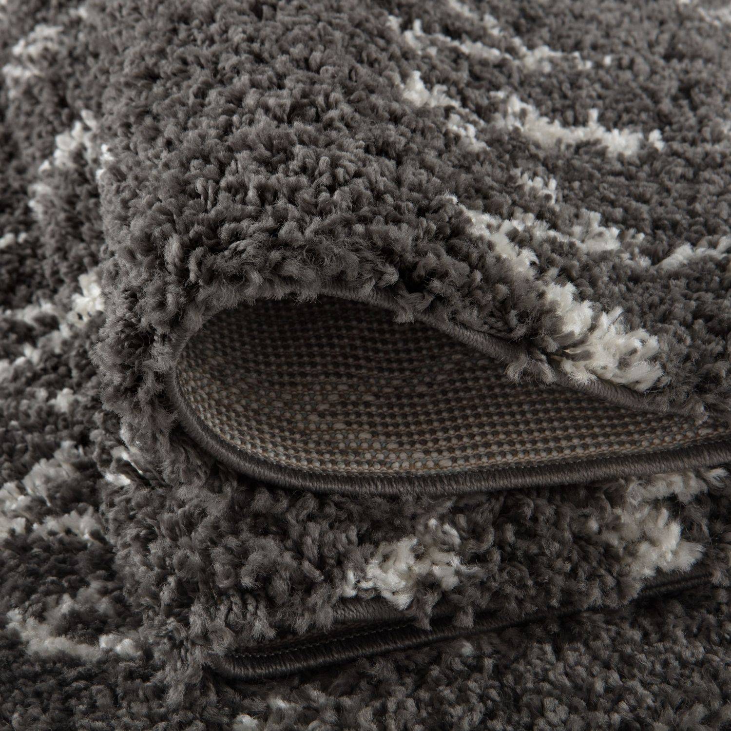 Moroccan Dark Grey Shaggy Rug | 940 - PN Home