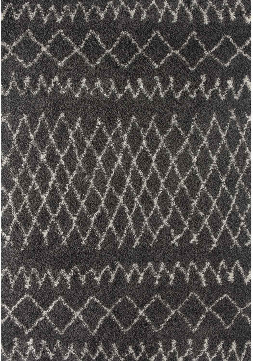 Moroccan Dark Grey Shaggy Rug | 940 - PN Home