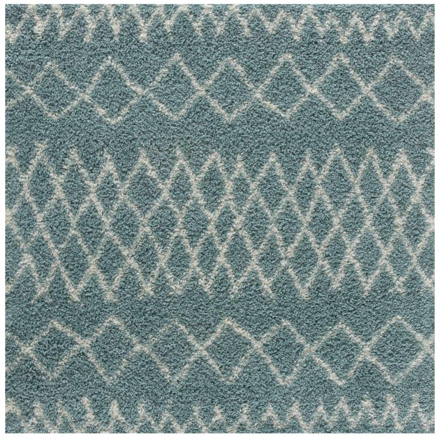Moroccan Duck Egg Blue Shaggy Rug | 950 - PN Home