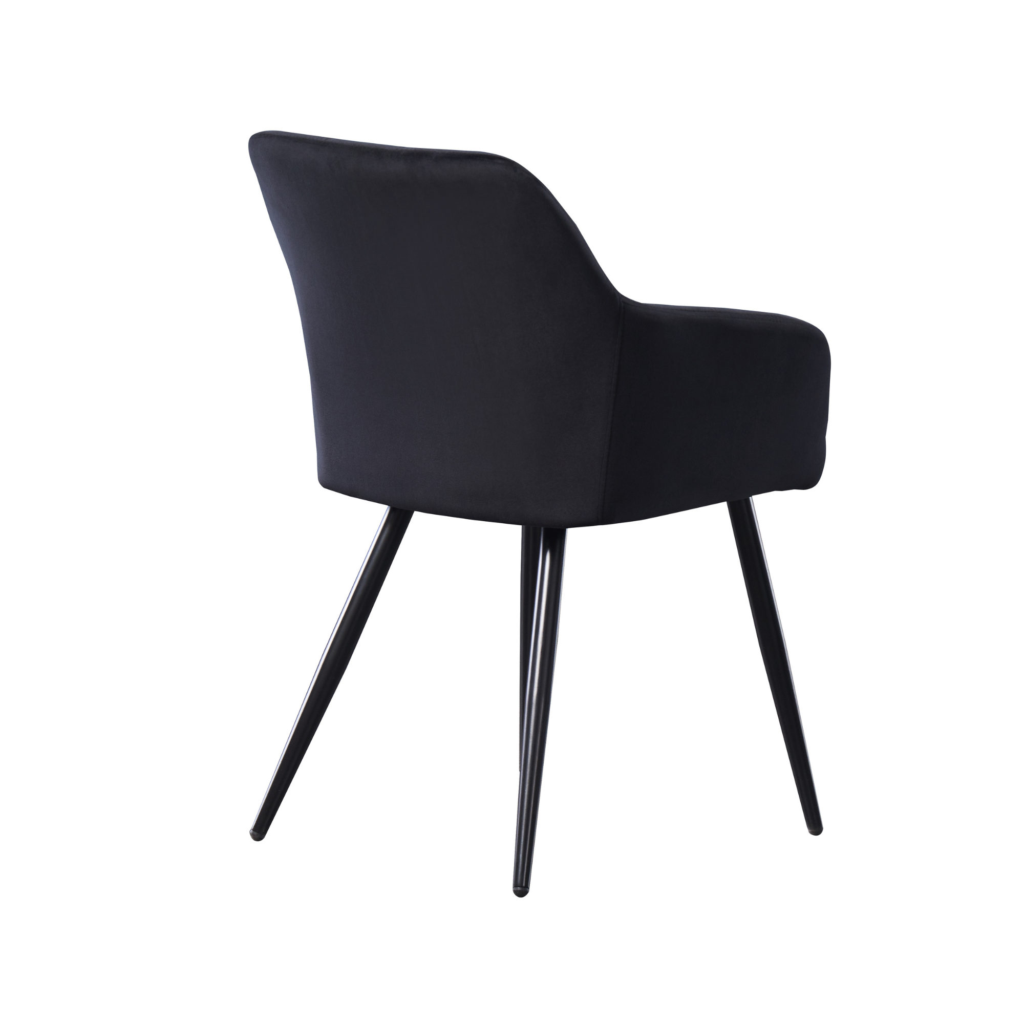 Camden Cosmo LUX Dining Set, a Table and Chairs Set of 4, Black/Dark Grey