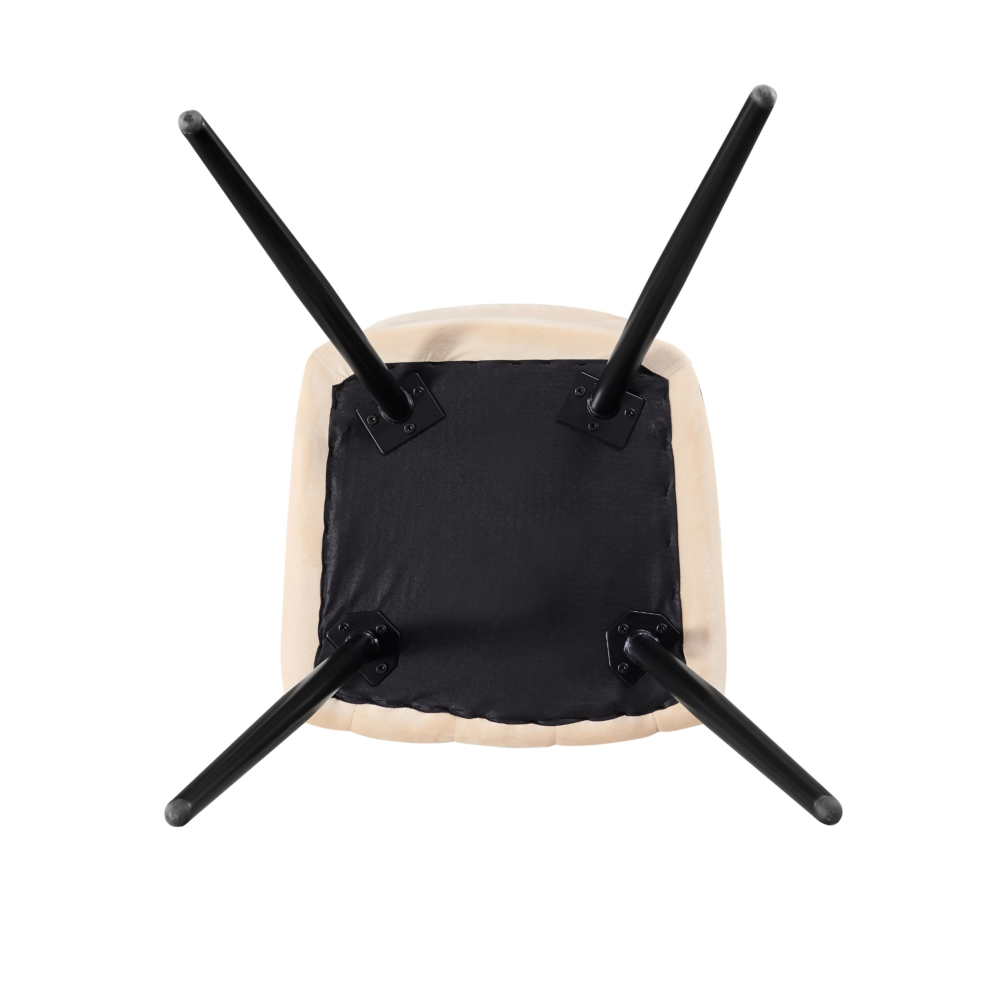 Camden Cosmo LUX Dining Set, a Table and Chairs Set of 4, Black/Dark Grey