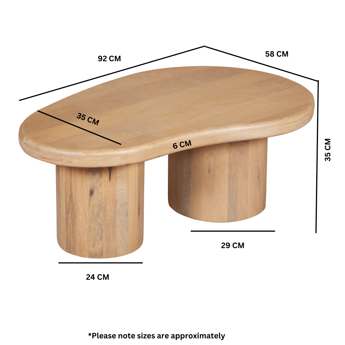 Ajmer Solid Wood Coffee Table