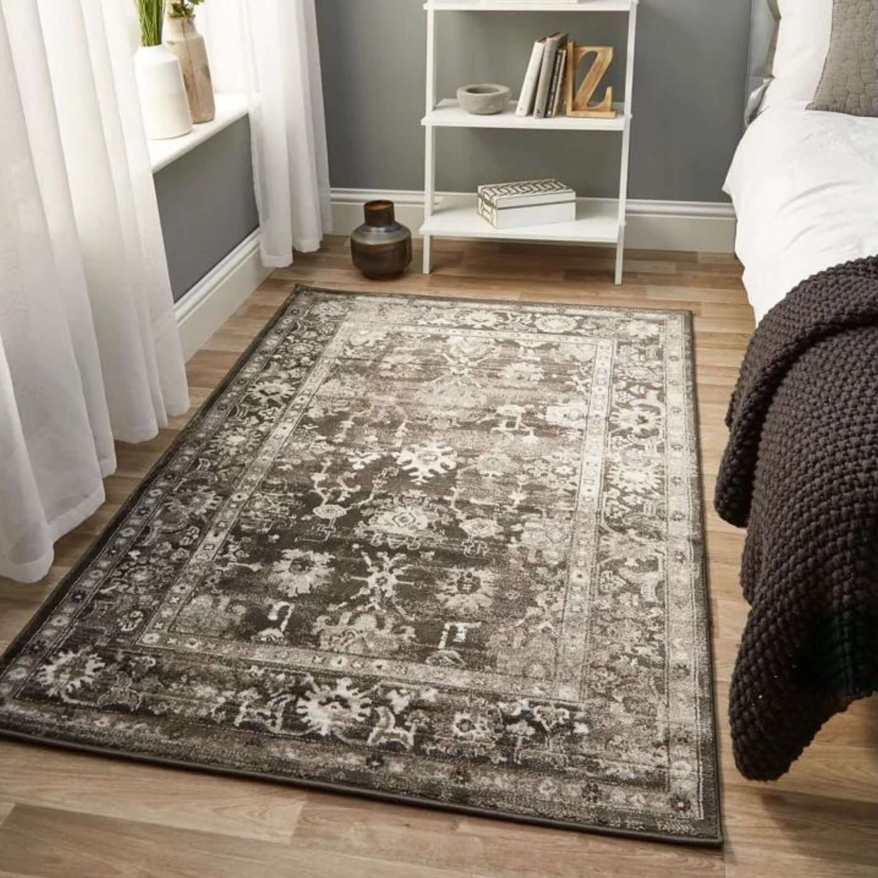 Anatolia Dark Grey Vintage Rug - PN Home