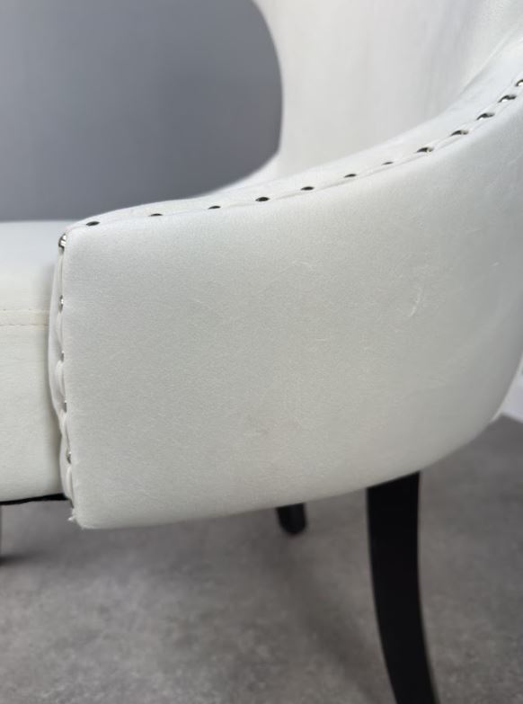 Mayfair Velvet Dining Chair - Cream
