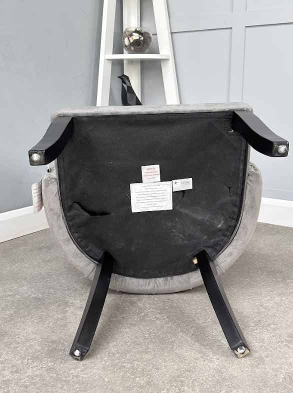 Mayfair Velvet Dining Chair - Dark Grey