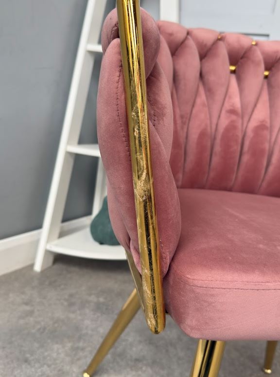 Roma Knot Dining Chair - Pink