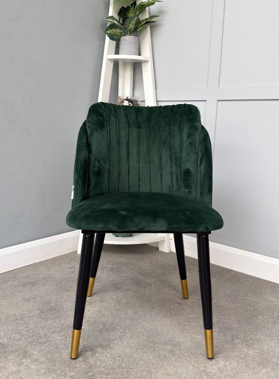 Milano Velvet Dining Chair - Green