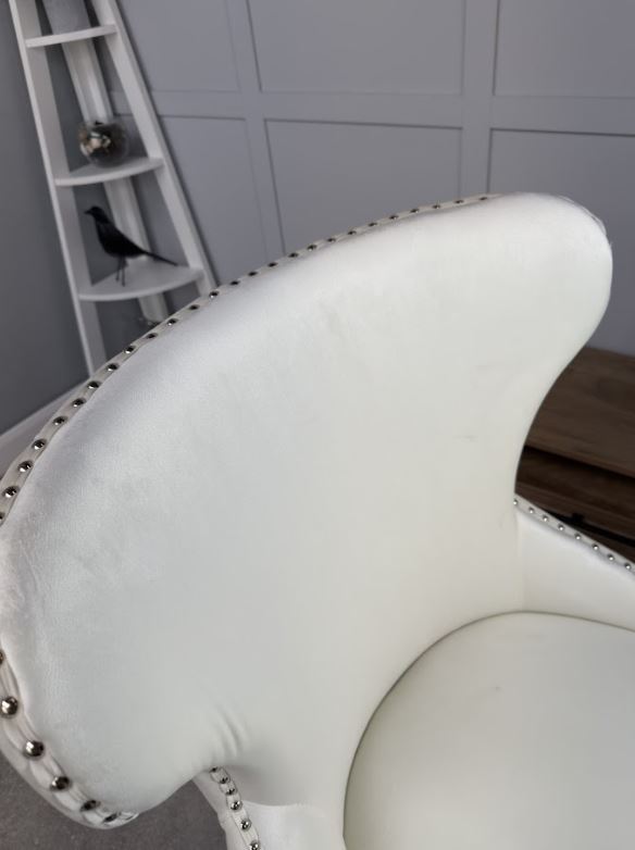 Mayfair Velvet Dining Chair - Cream