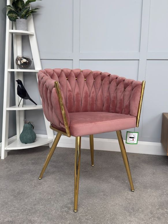 Roma Knot Dining Chair - Pink