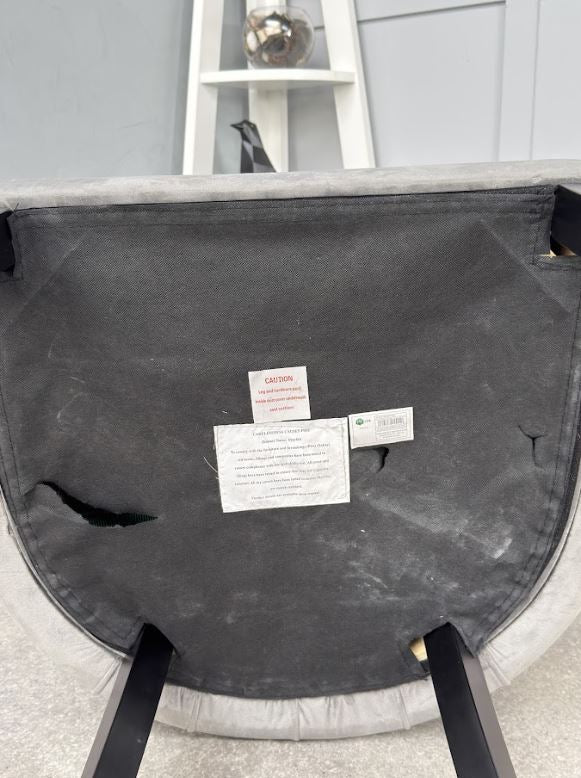 Mayfair Velvet Dining Chair - Dark Grey