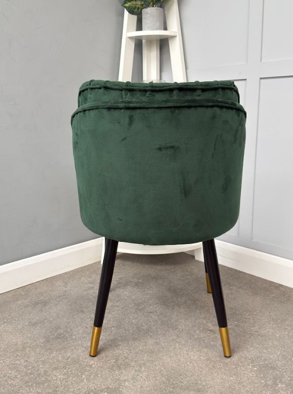 Milano Velvet Dining Chair - Green