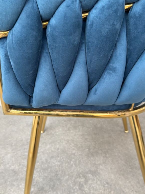 Roma Knot Dining Chair - Blue