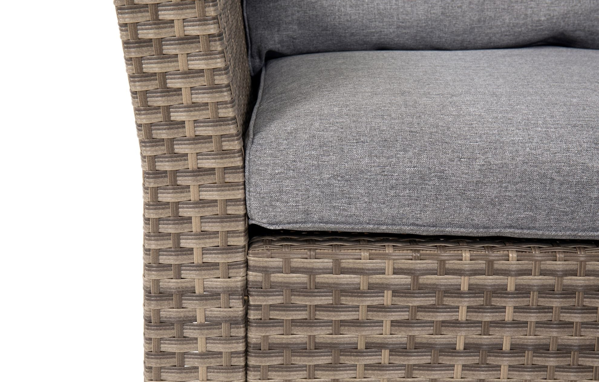 Chesterton Grey 5 Seater Corner Rattan Garden Sofa Lounge Set - PN Home