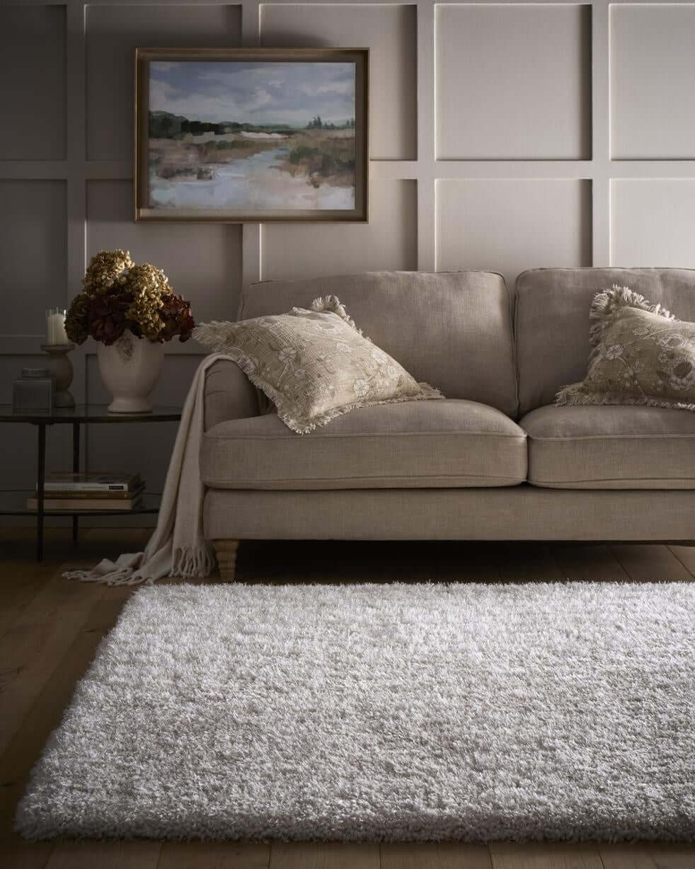 Chicago Cream Shaggy Rug - PN Home