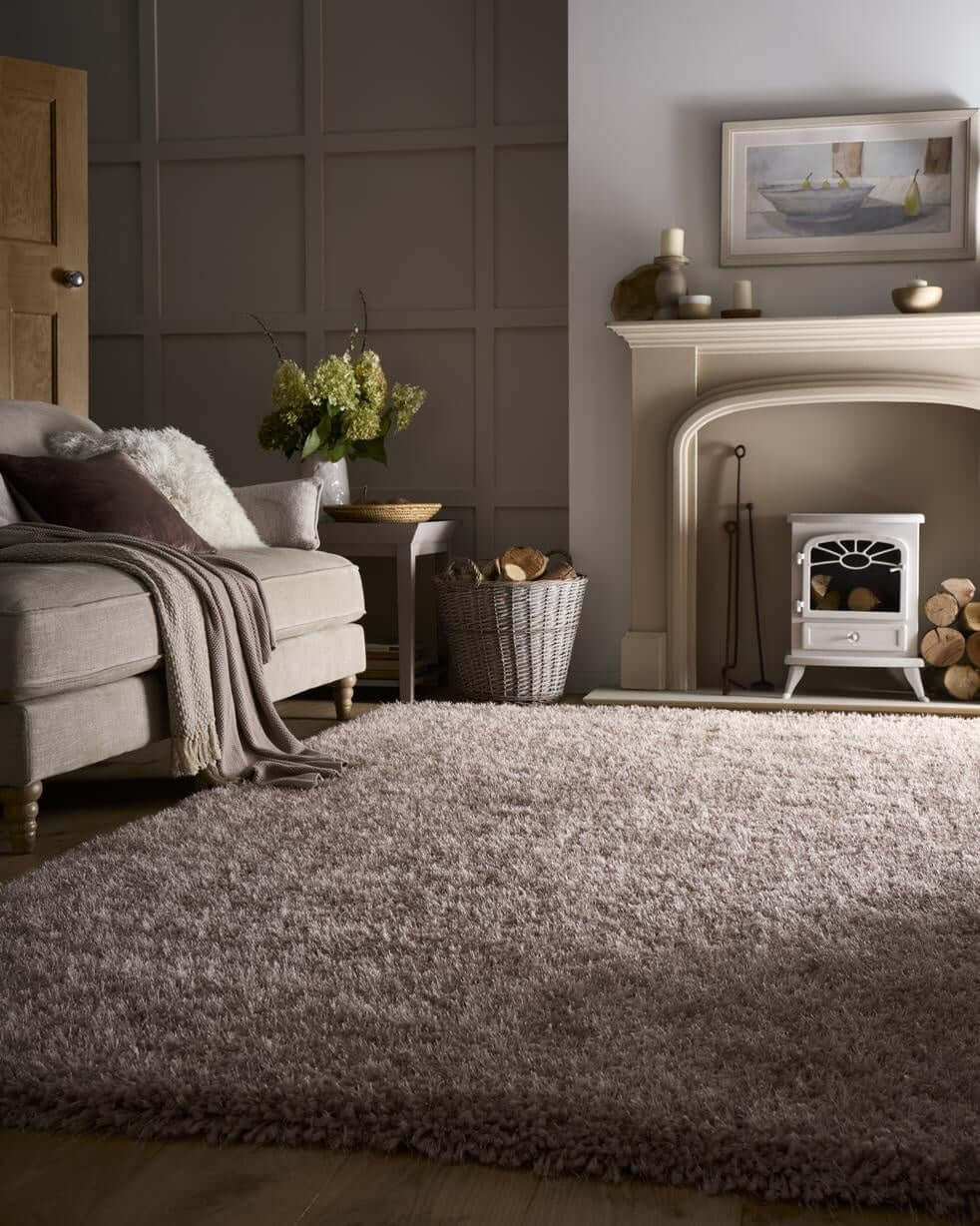 Chicago Latte Shaggy Rug - PN Home