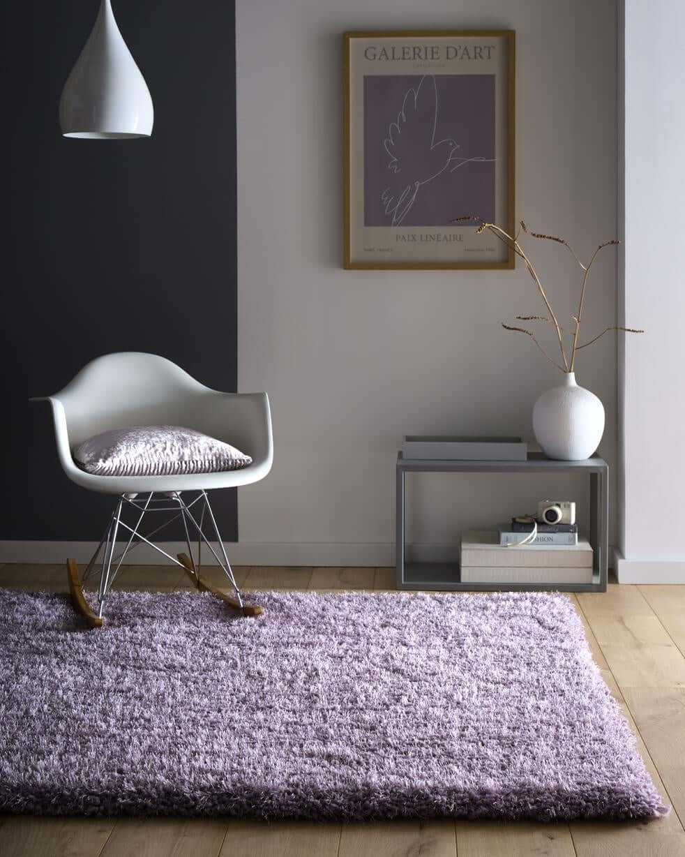 Chicago Lavender Shaggy Rug - PN Home