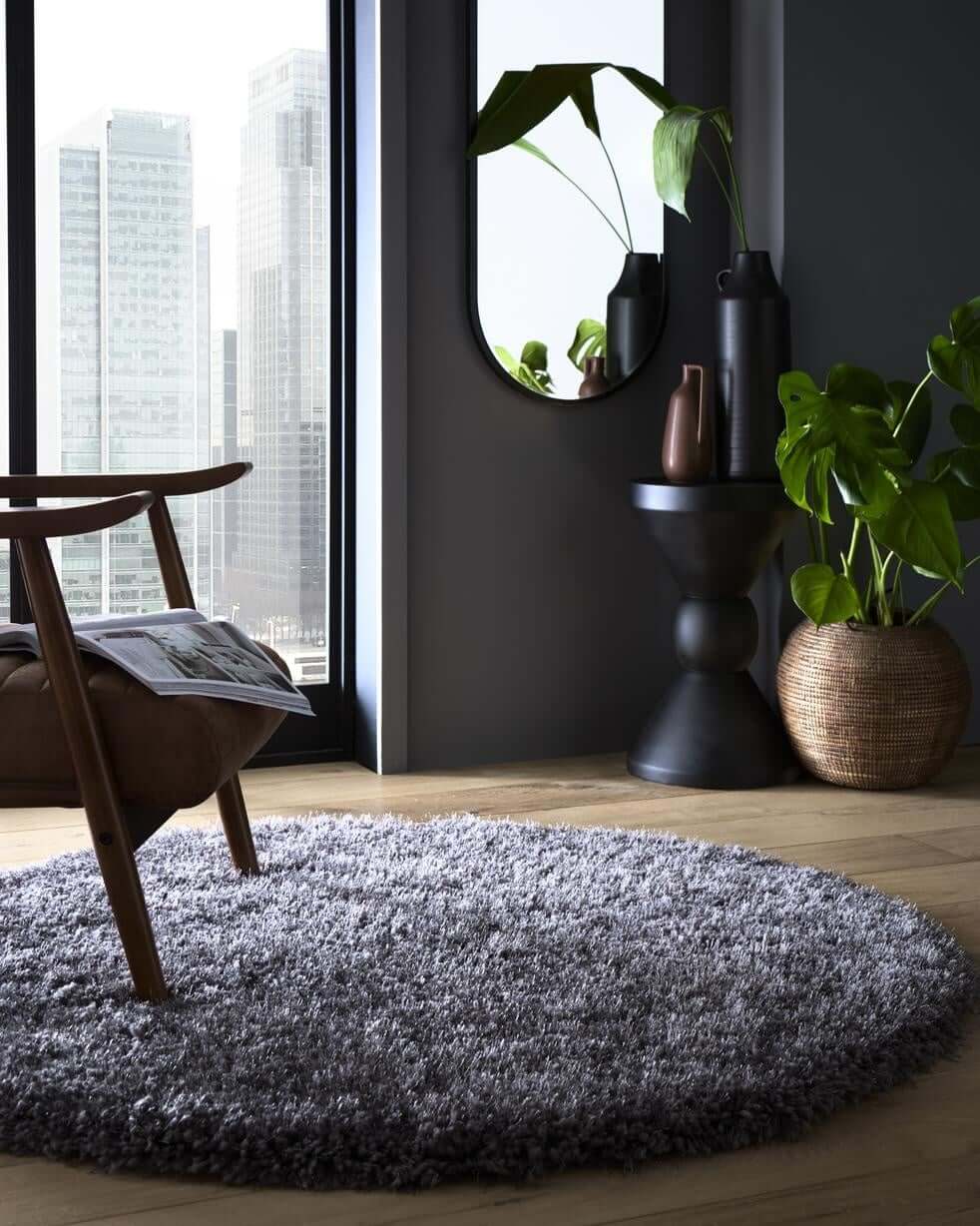 Chicago Grey Shaggy Rug - PN Home