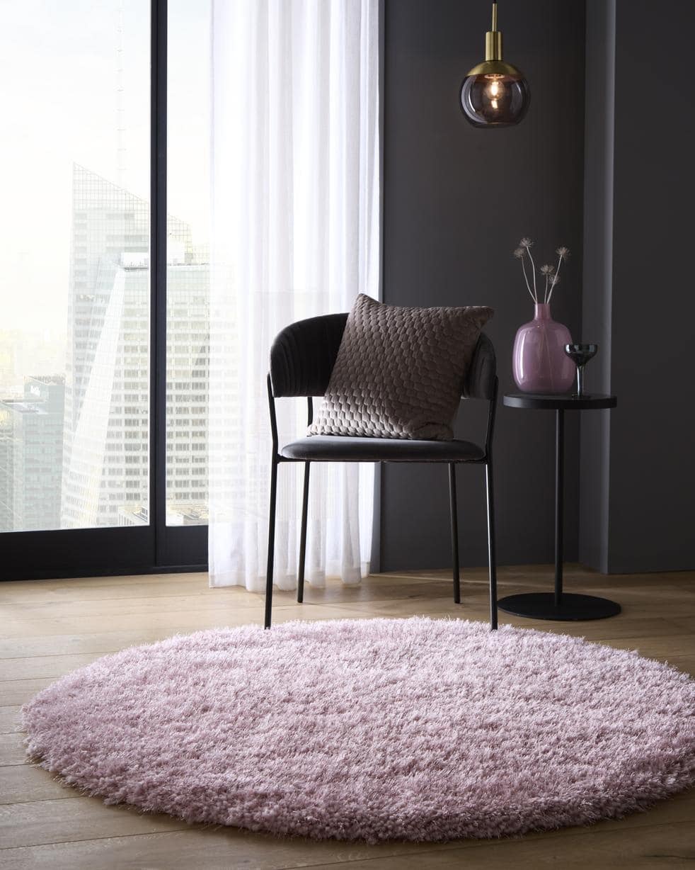Chicago Pink Shaggy Rug - PN Home