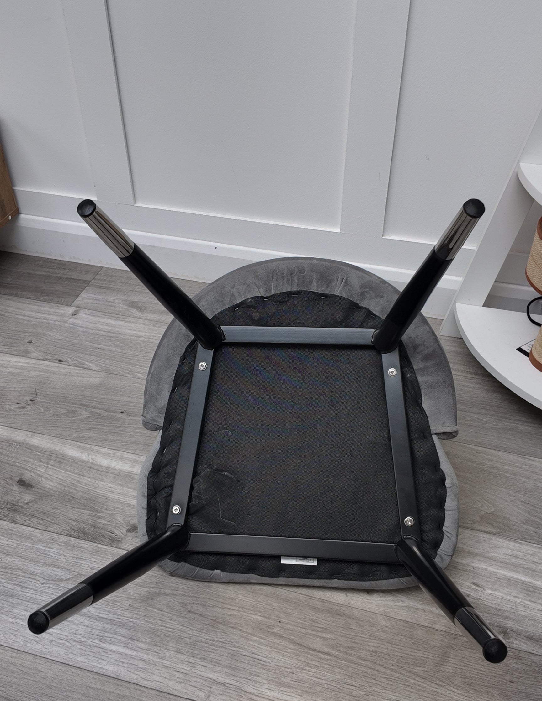 Milano Velvet Dining Chair - Grey