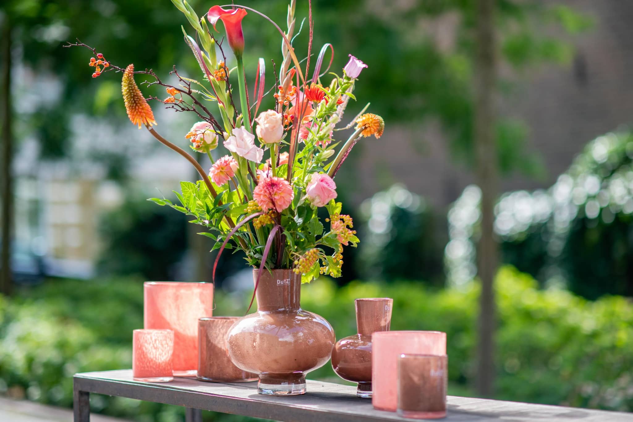 Glass Candleholder Vase CYLINDER 3 - H23 D16 cm - by DutZ - PN Home