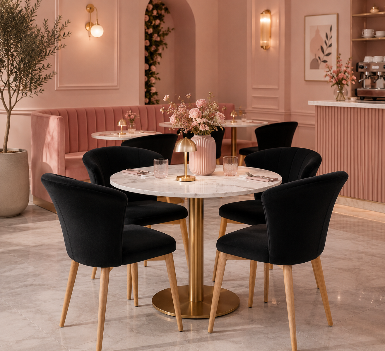Elsa Velvet Dining Chair