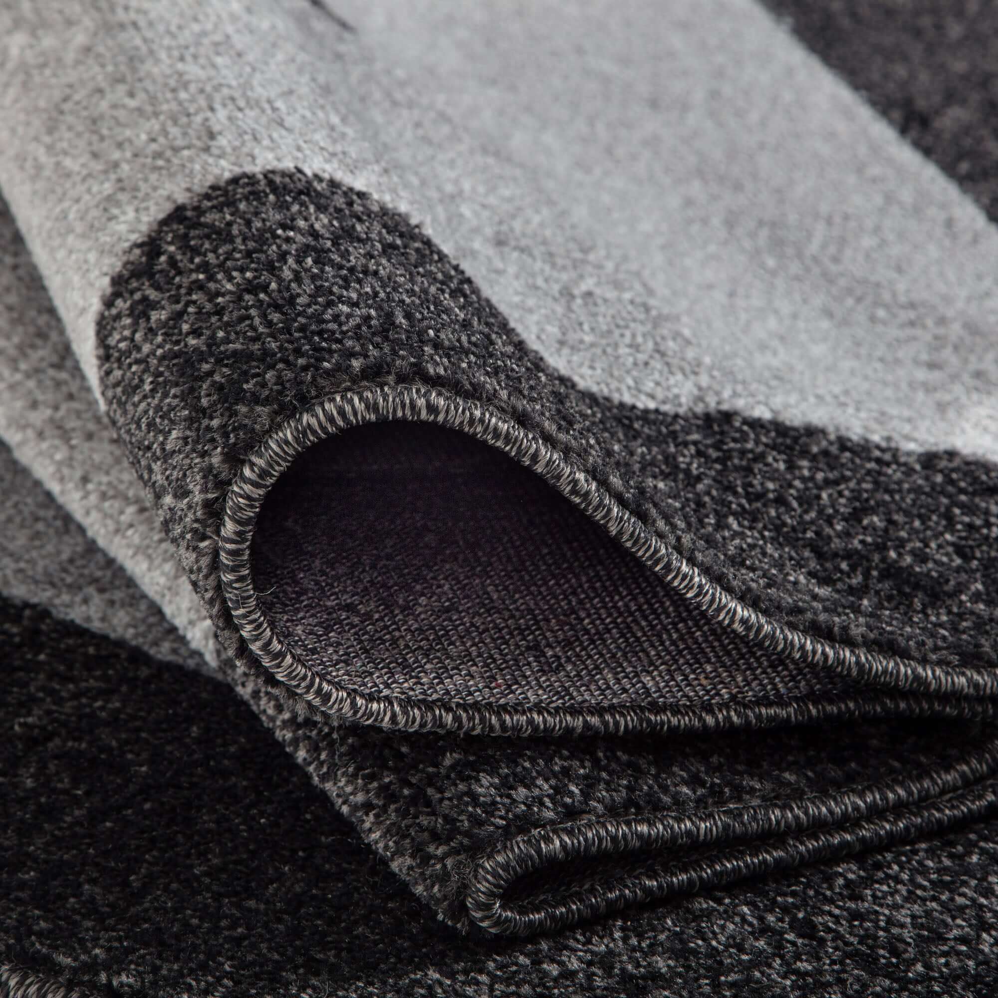 Ephesus Grey Black Rug | 7439GB - PN Home