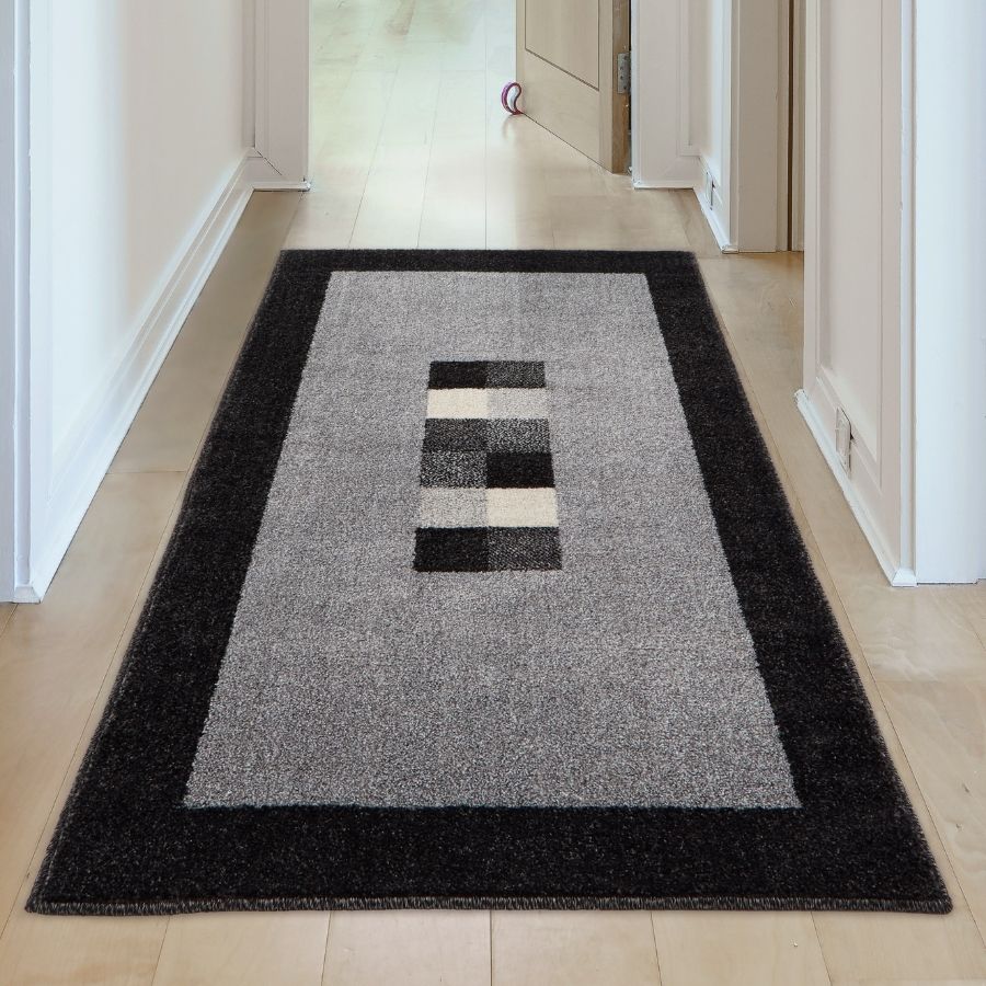 Ephesus Grey Black Rug | 7439GB - PN Home