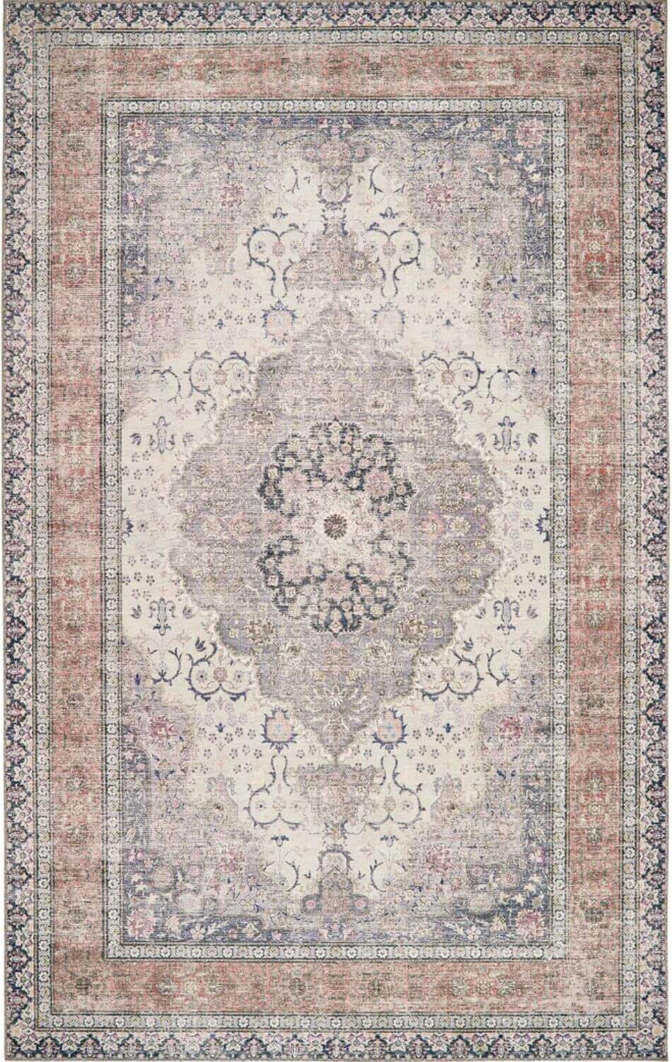 Washable Rug Eterna Medallion Design - PN Home