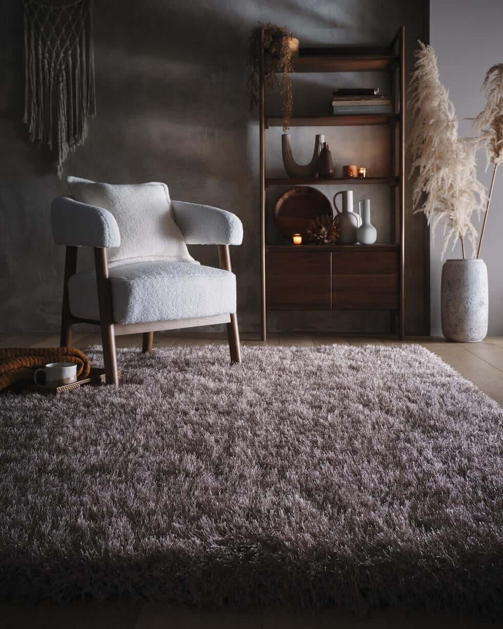 Extravagance Mink Shaggy Rug - PN Home