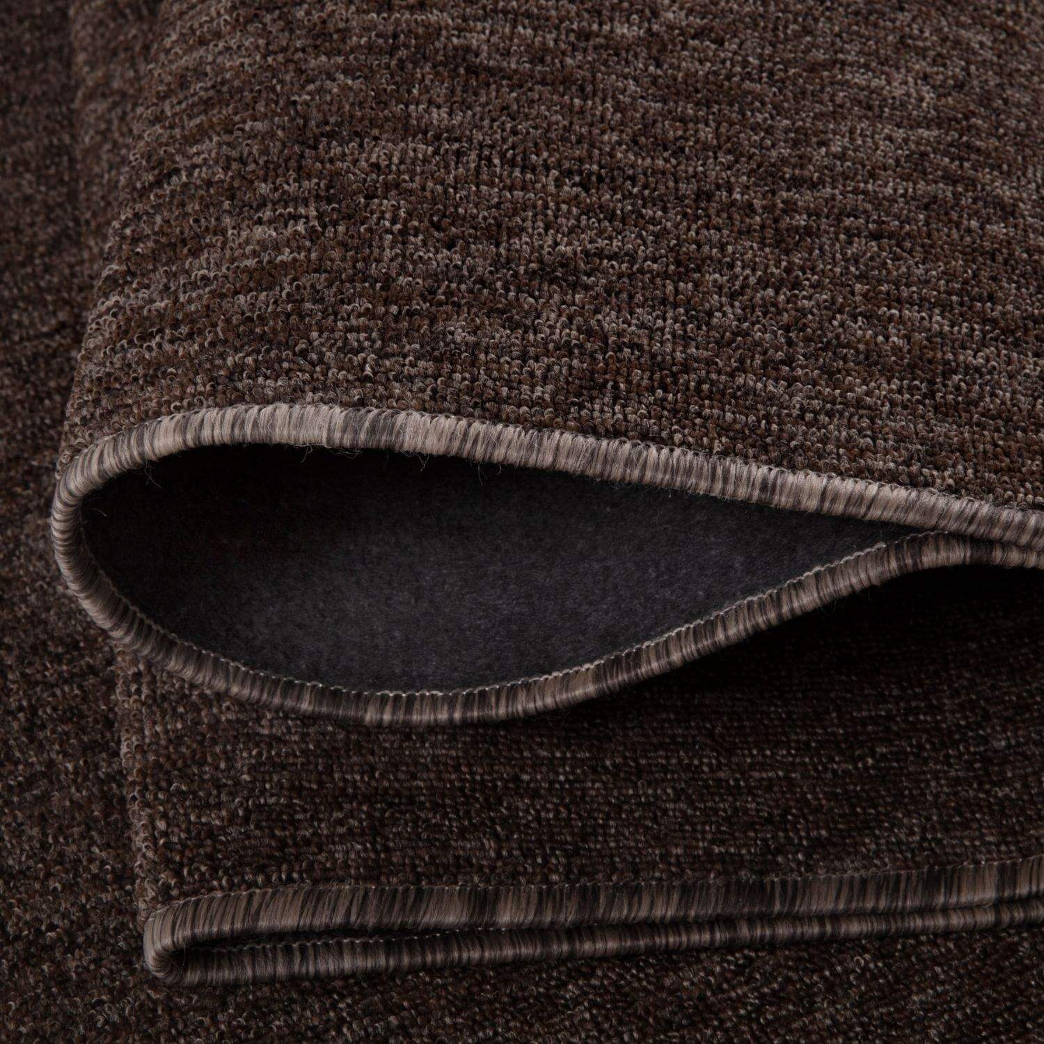 Flex Brown Low Pile Solid Rug - PN Home