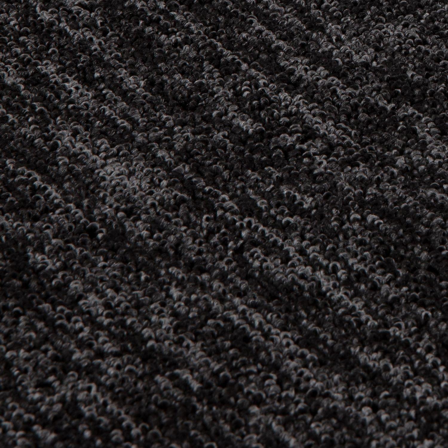 Flex Dark Grey Low Pile Solid Rug - PN Home