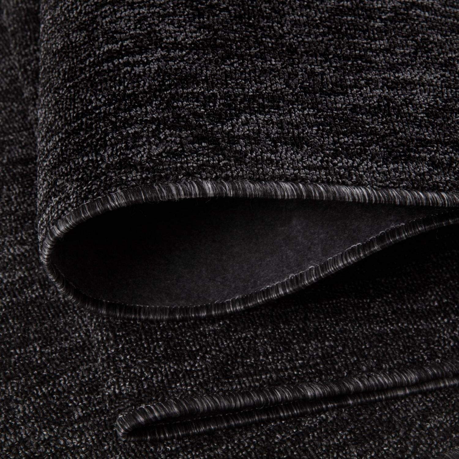 Flex Dark Grey Low Pile Solid Rug - PN Home
