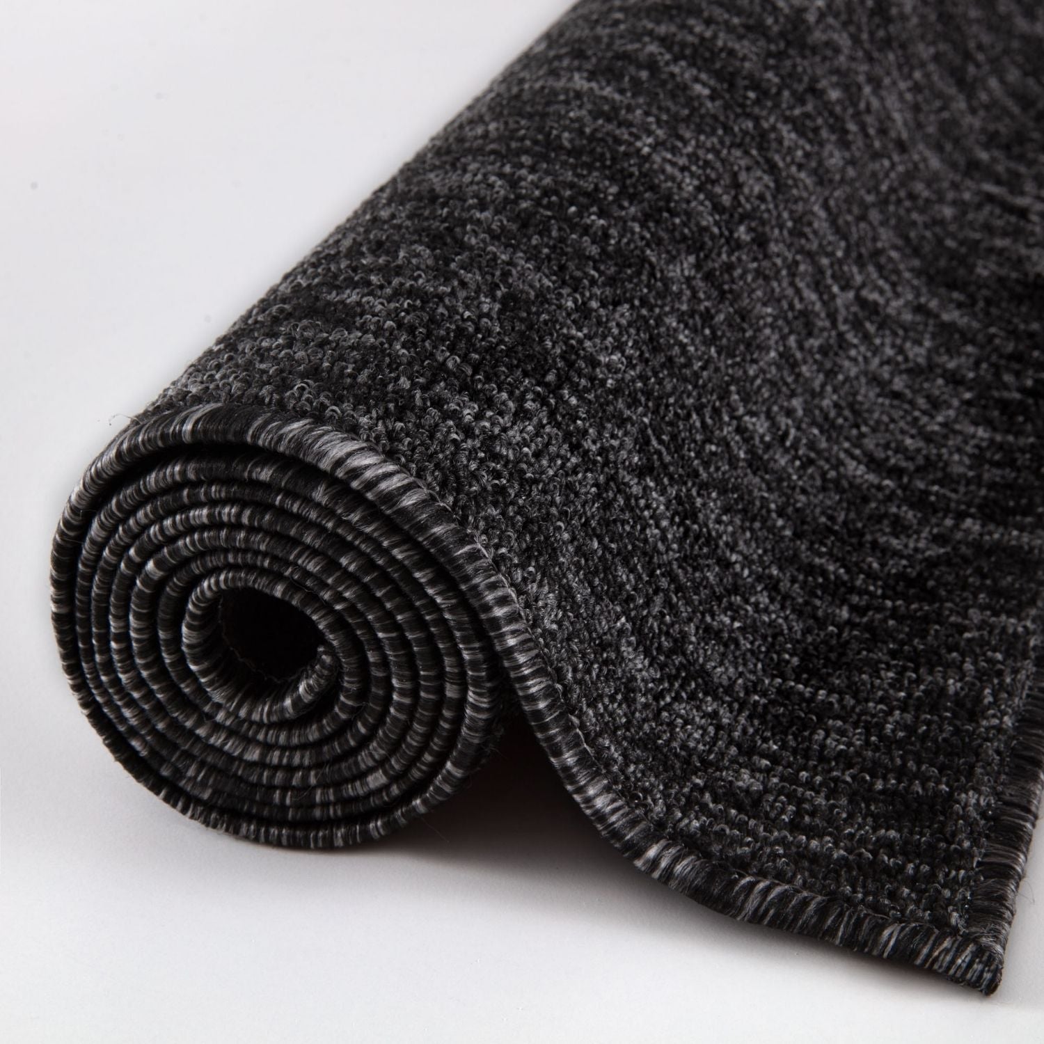 Flex Dark Grey Low Pile Solid Rug - PN Home