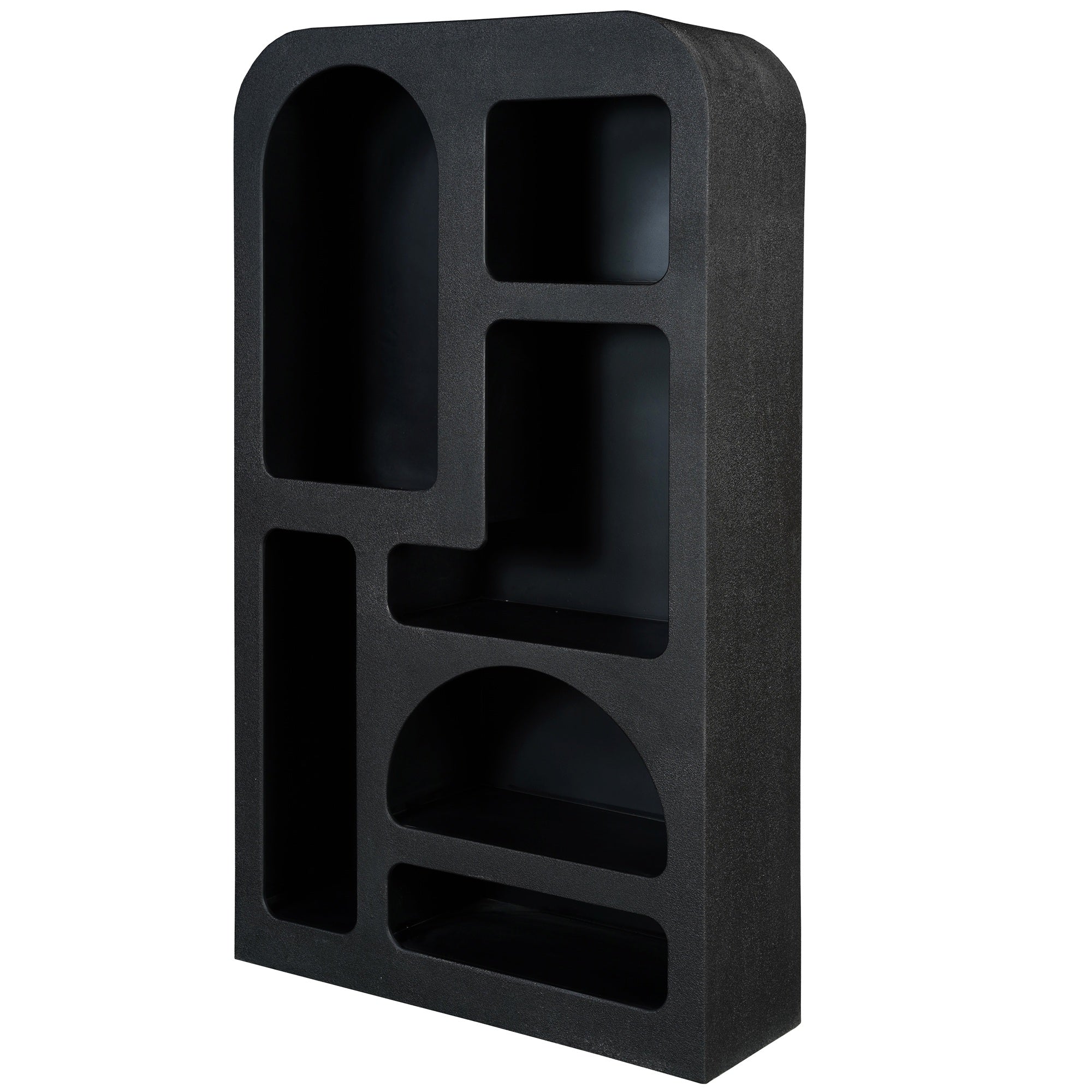 Bookcase Large Otis Geometric Black