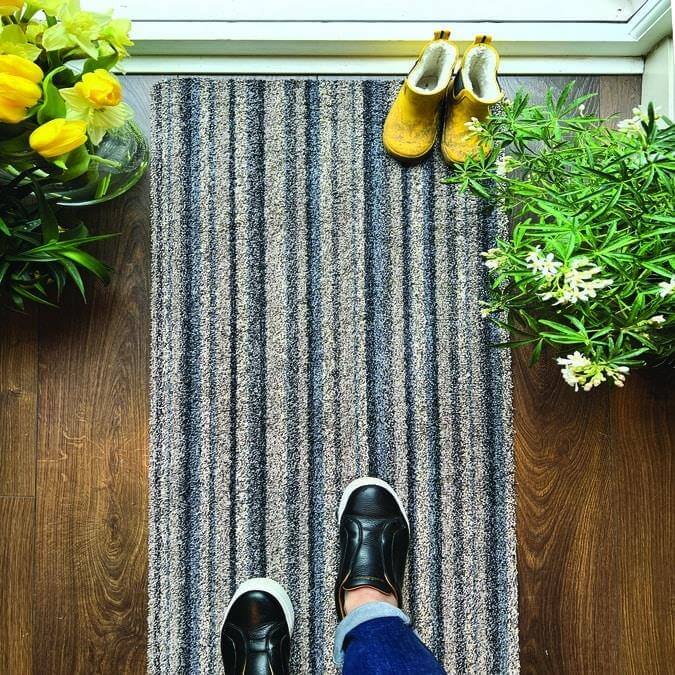 Washable Ribbon Mat in Multicolour - PN Home