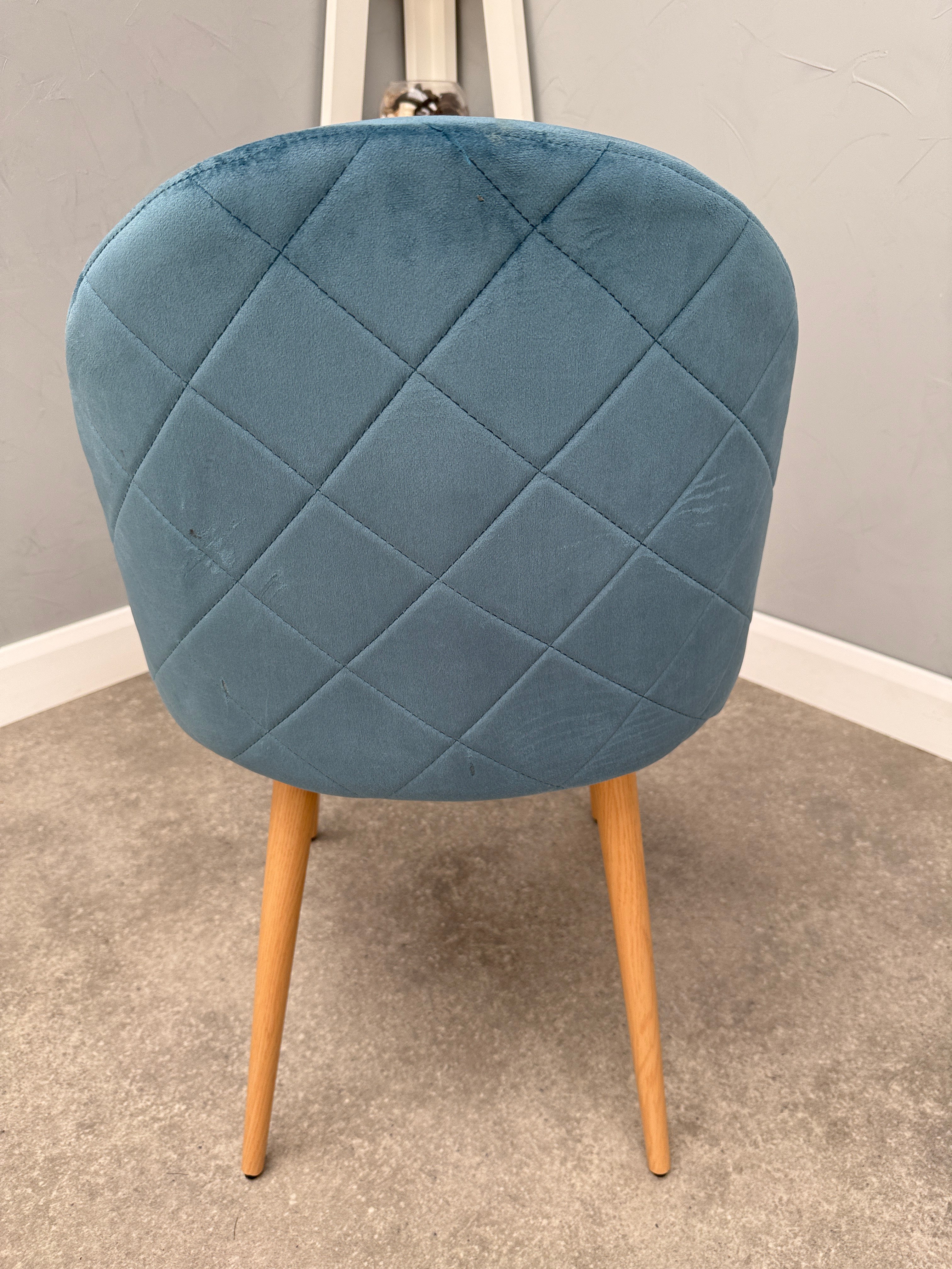Lucia Chair - Blue Velvet