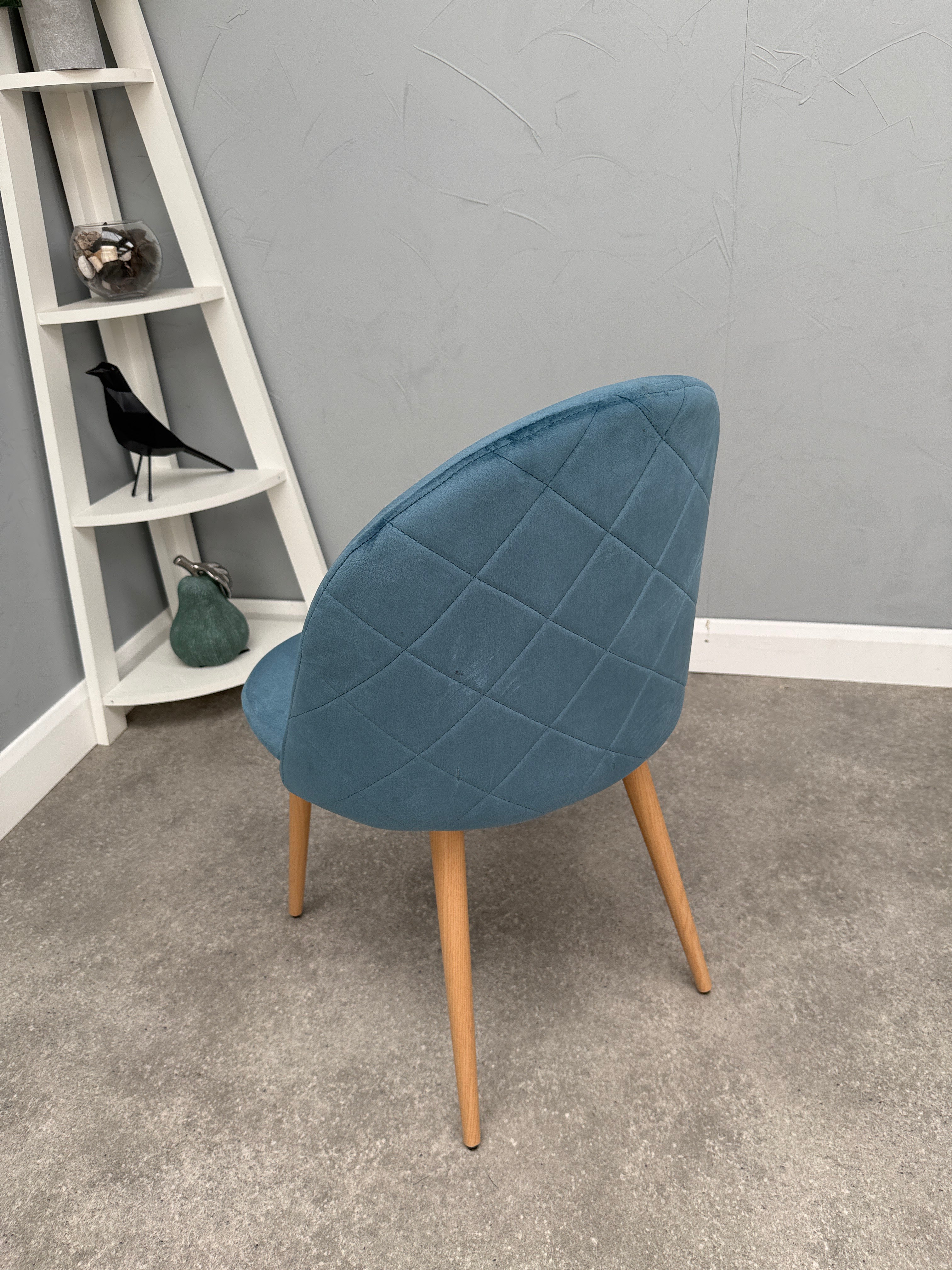 Lucia Chair - Blue Velvet