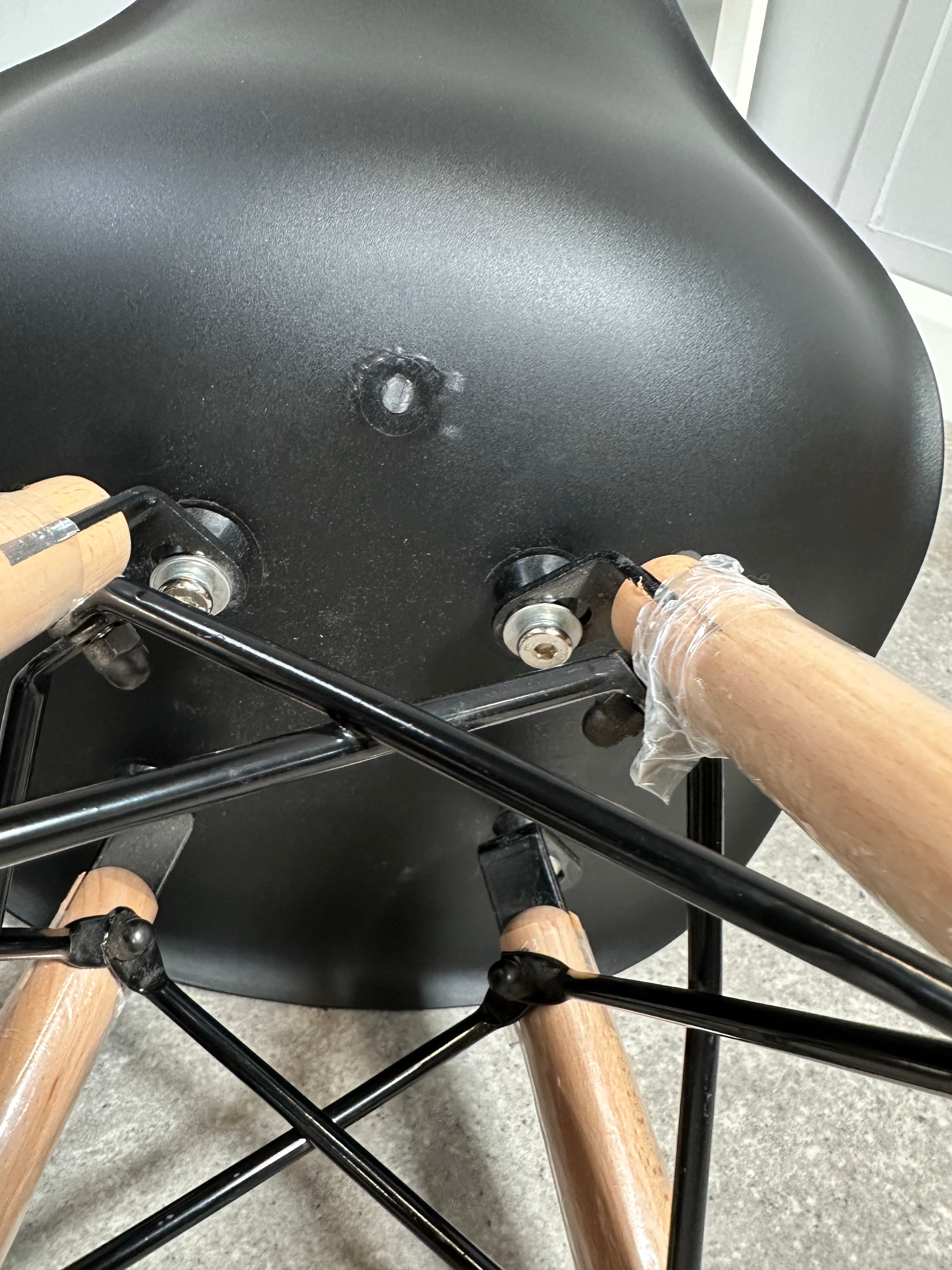 Black Eames Style Kids Chair