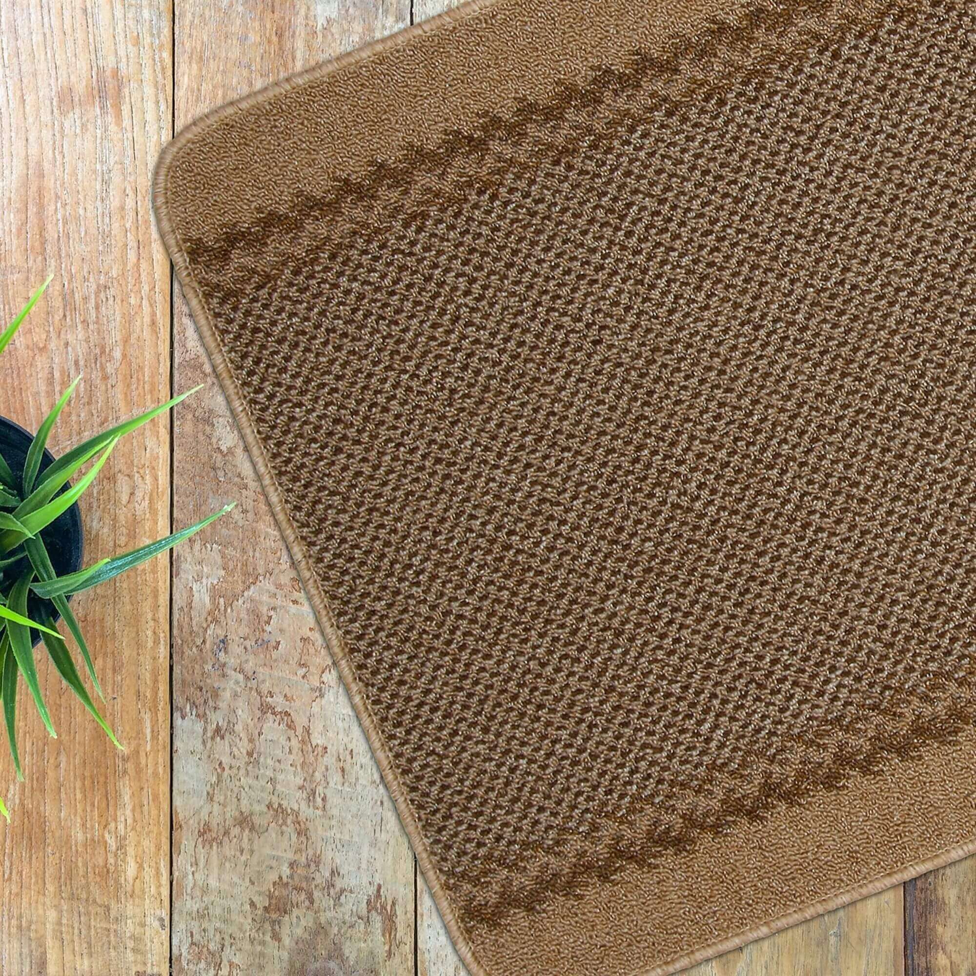Washable Bordered Beige Rug | 116B - PN Home