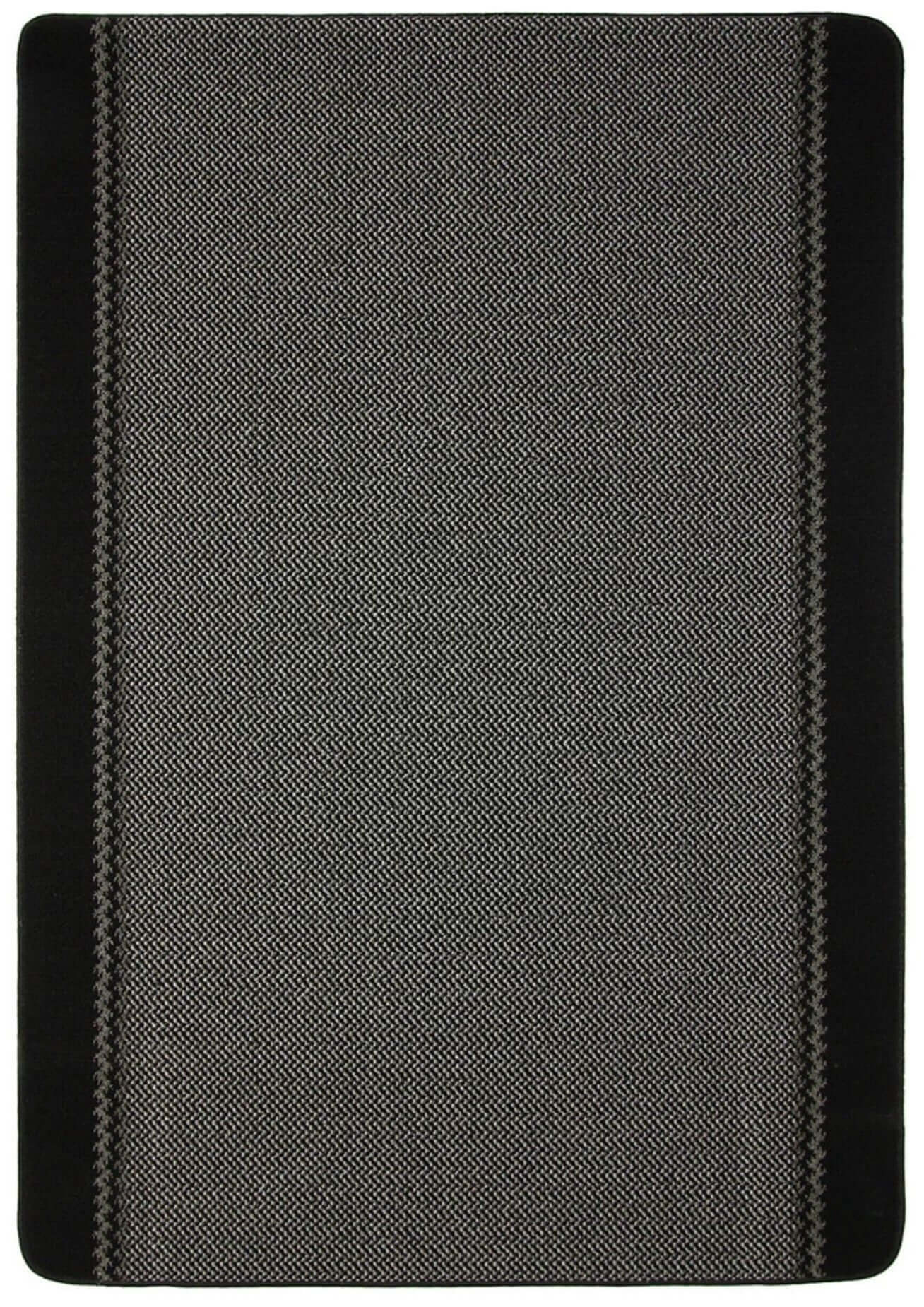 Washable Bordered Black Rug | 116Bl - PN Home