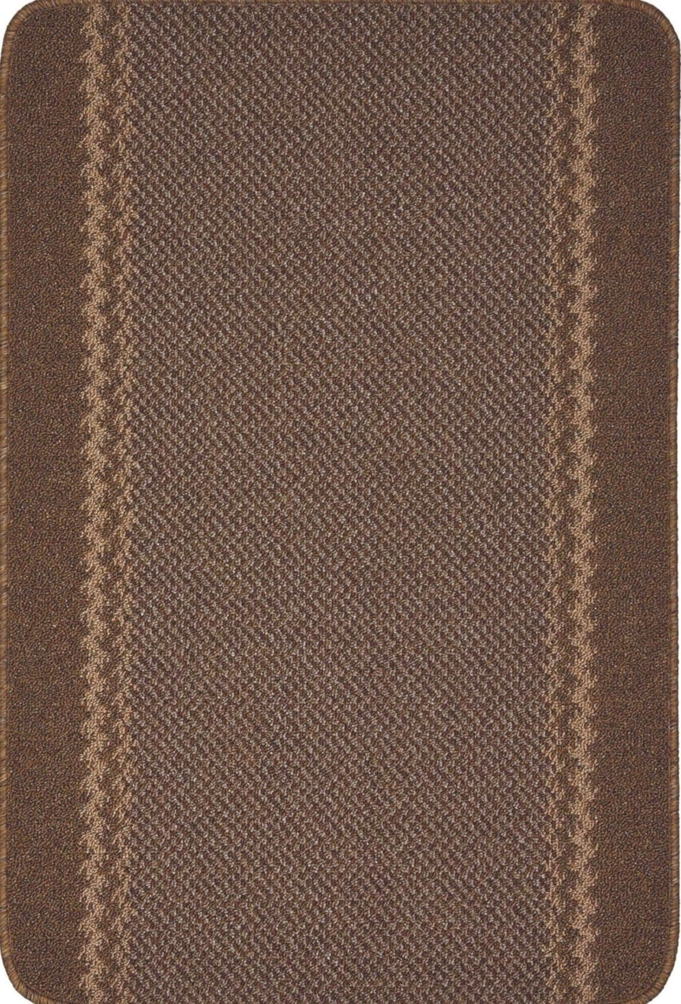 Washable Bordered Brown Rug | 116Br - PN Home