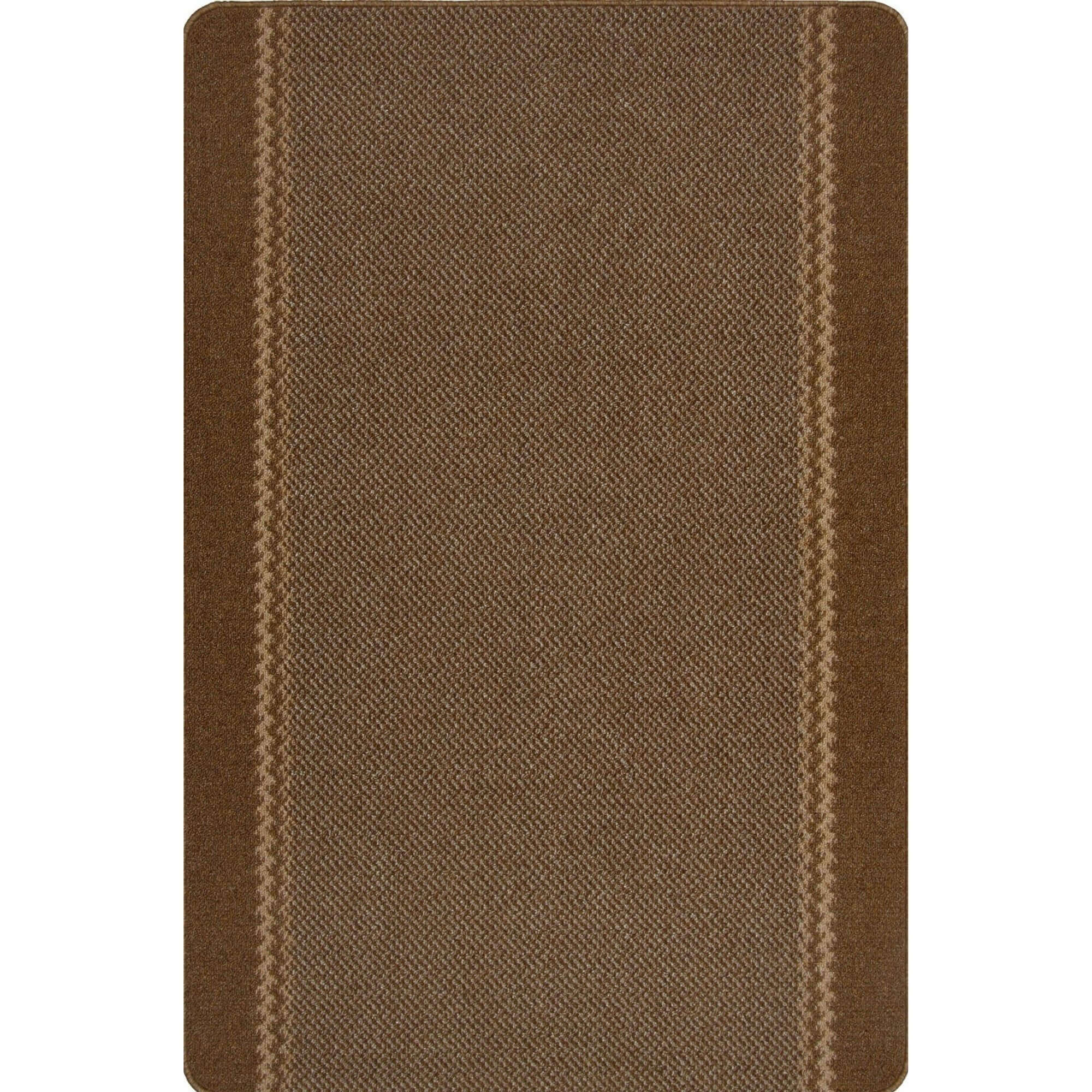 Washable Bordered Brown Rug | 116Br - PN Home