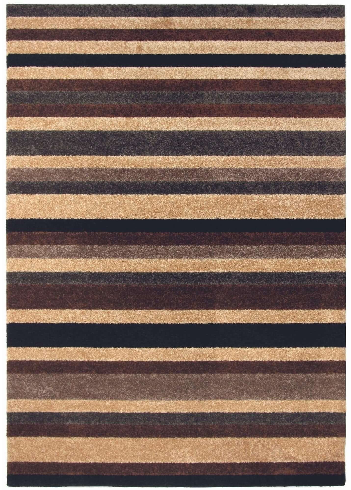 Linea Striped Caramel Washable Rug - PN Home