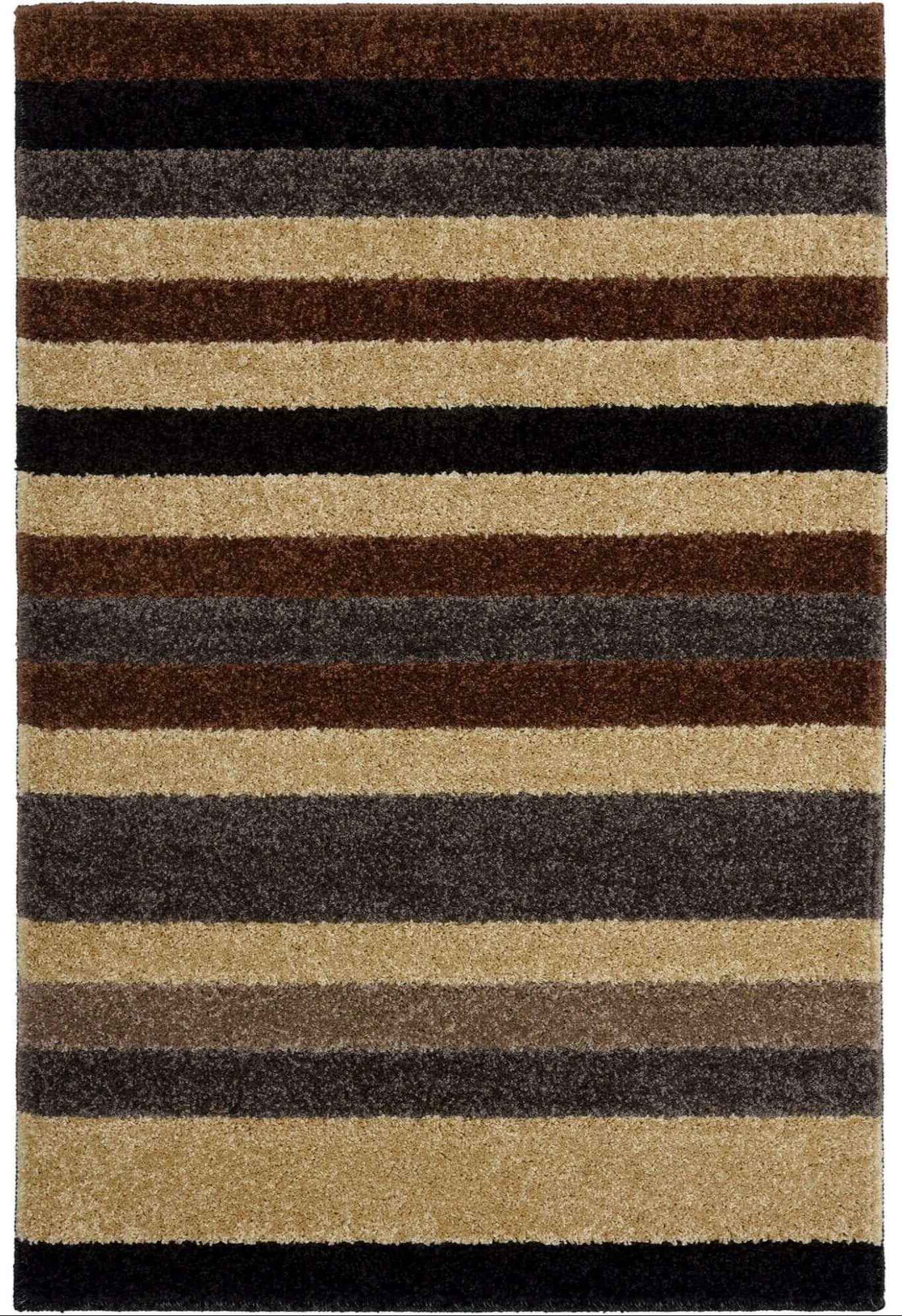 Linea Striped Caramel Washable Rug - PN Home