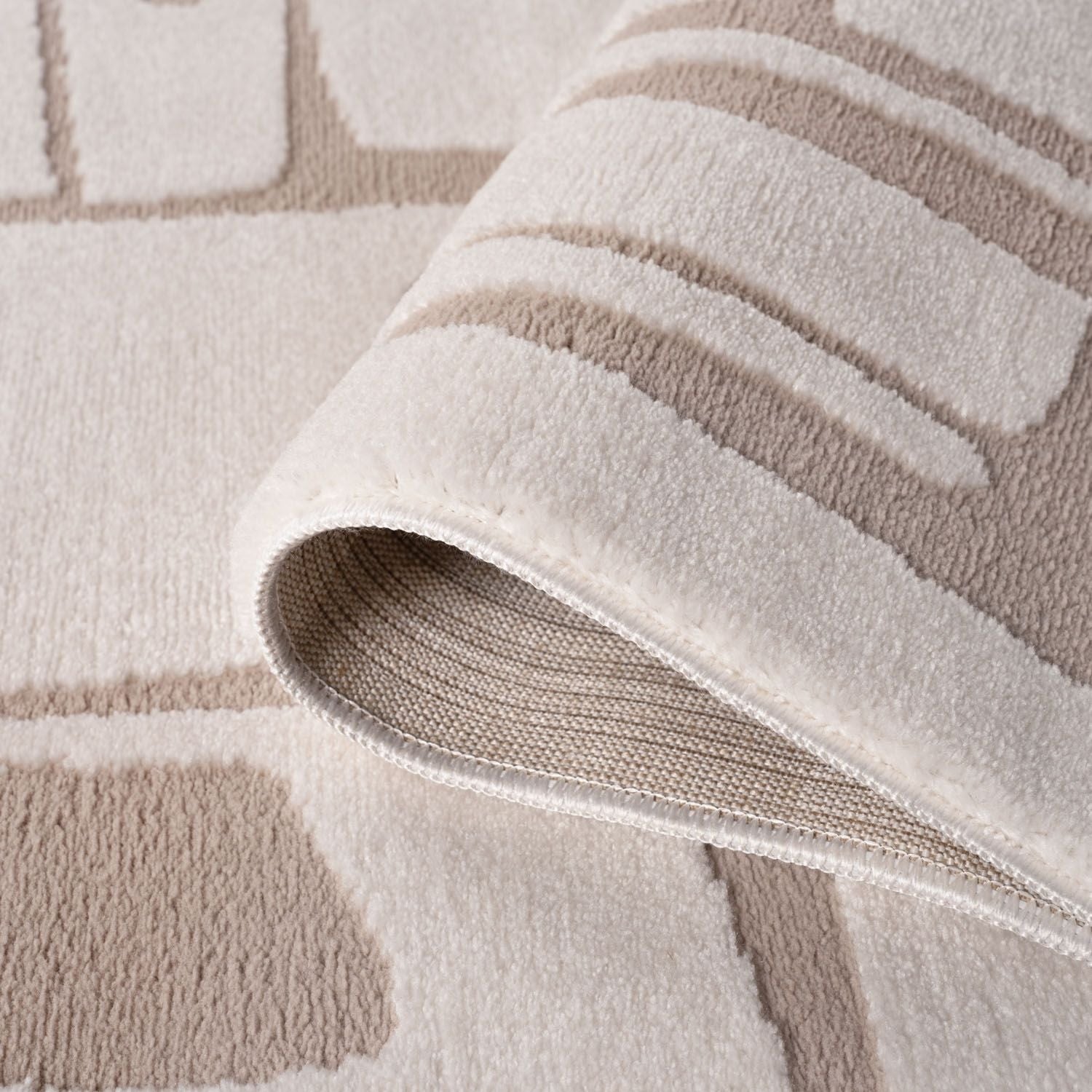 Loft Abstract Beige Rug - PN Home
